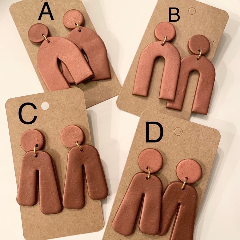 Polymer clay earrings